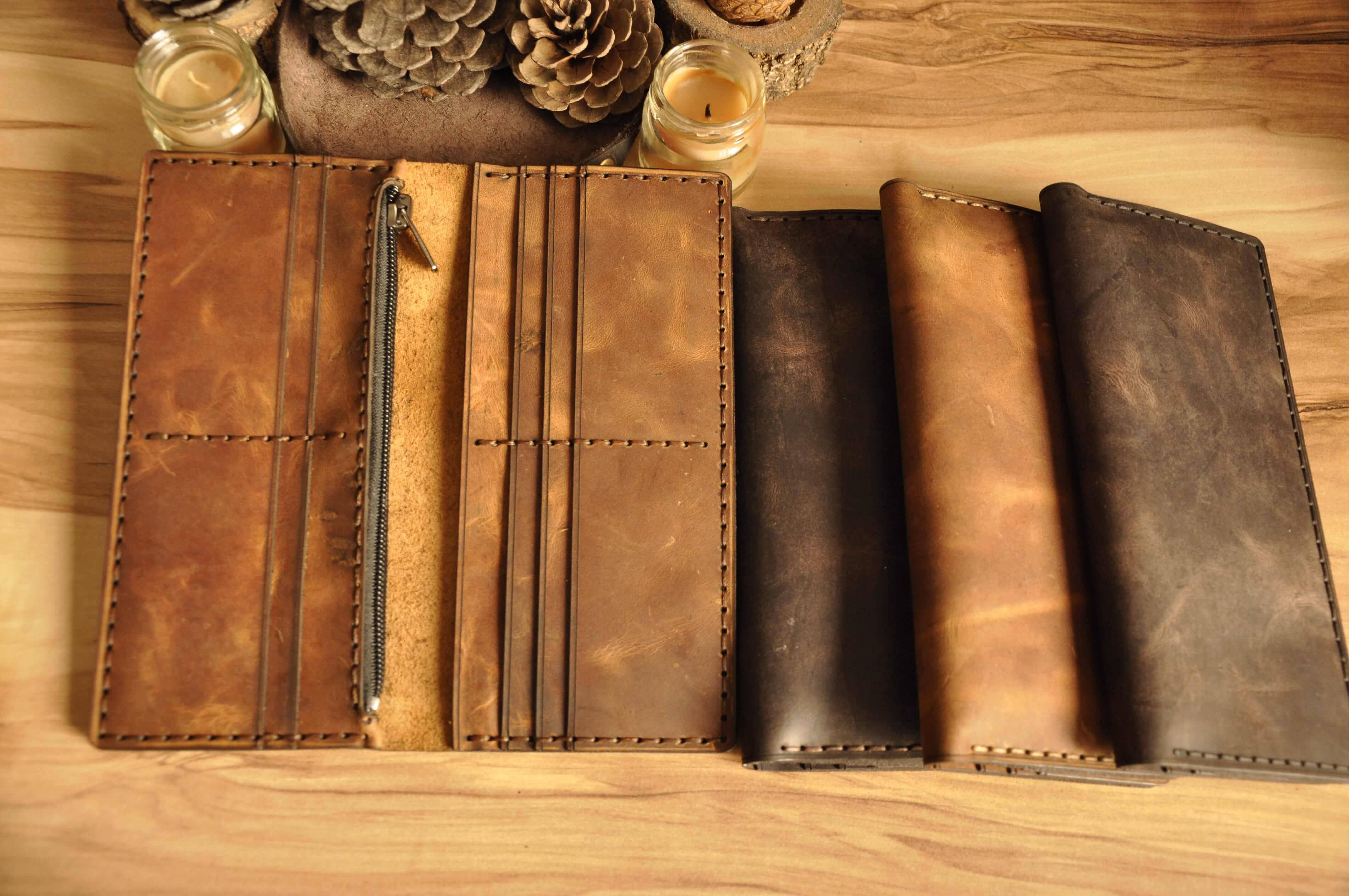 ALEXEY LONG EL YAPIMI DERİ CÜZDAN