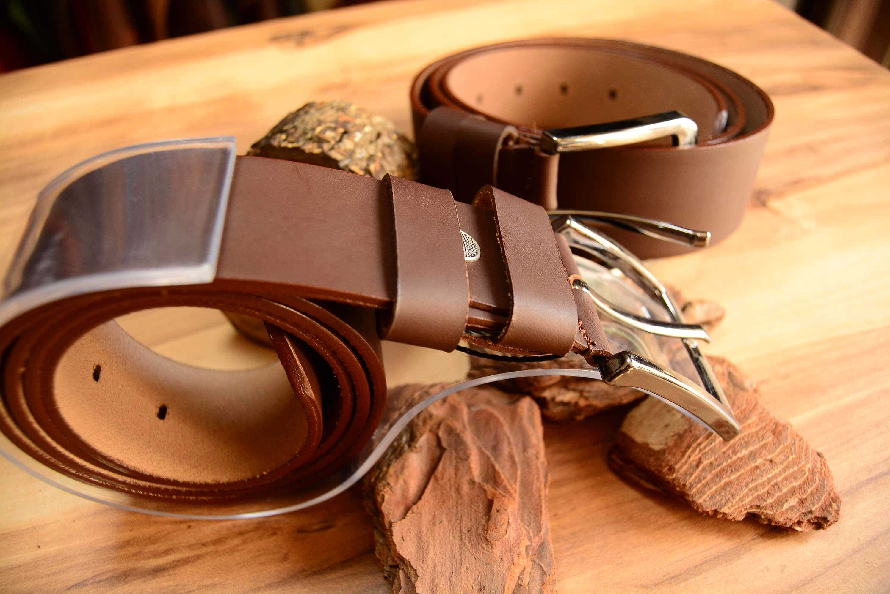 ACI KAHVE DERİ KEMER 4,5 CM