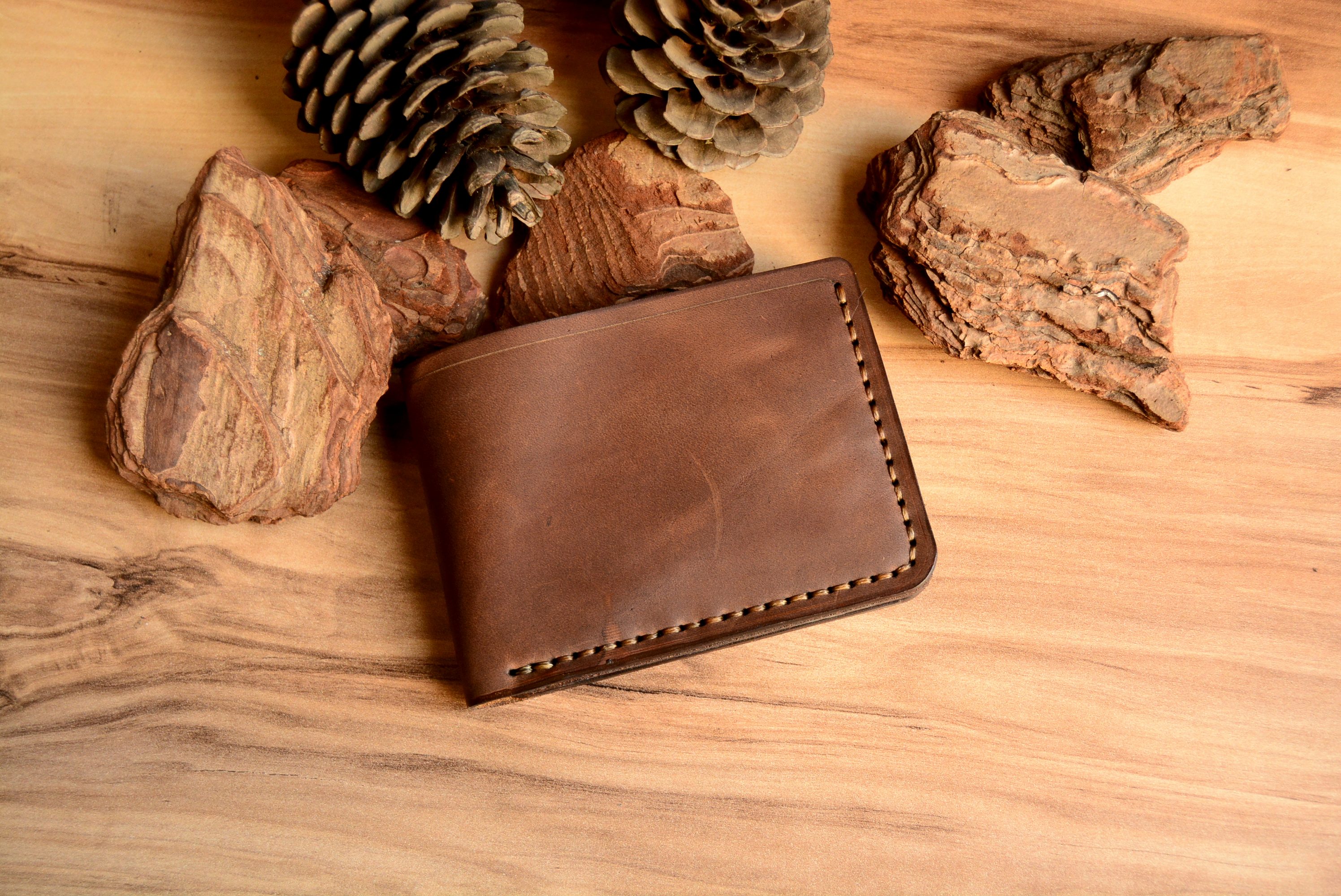 ISM-1 BIFOLD EL YAPIMI DERİ CÜZDAN