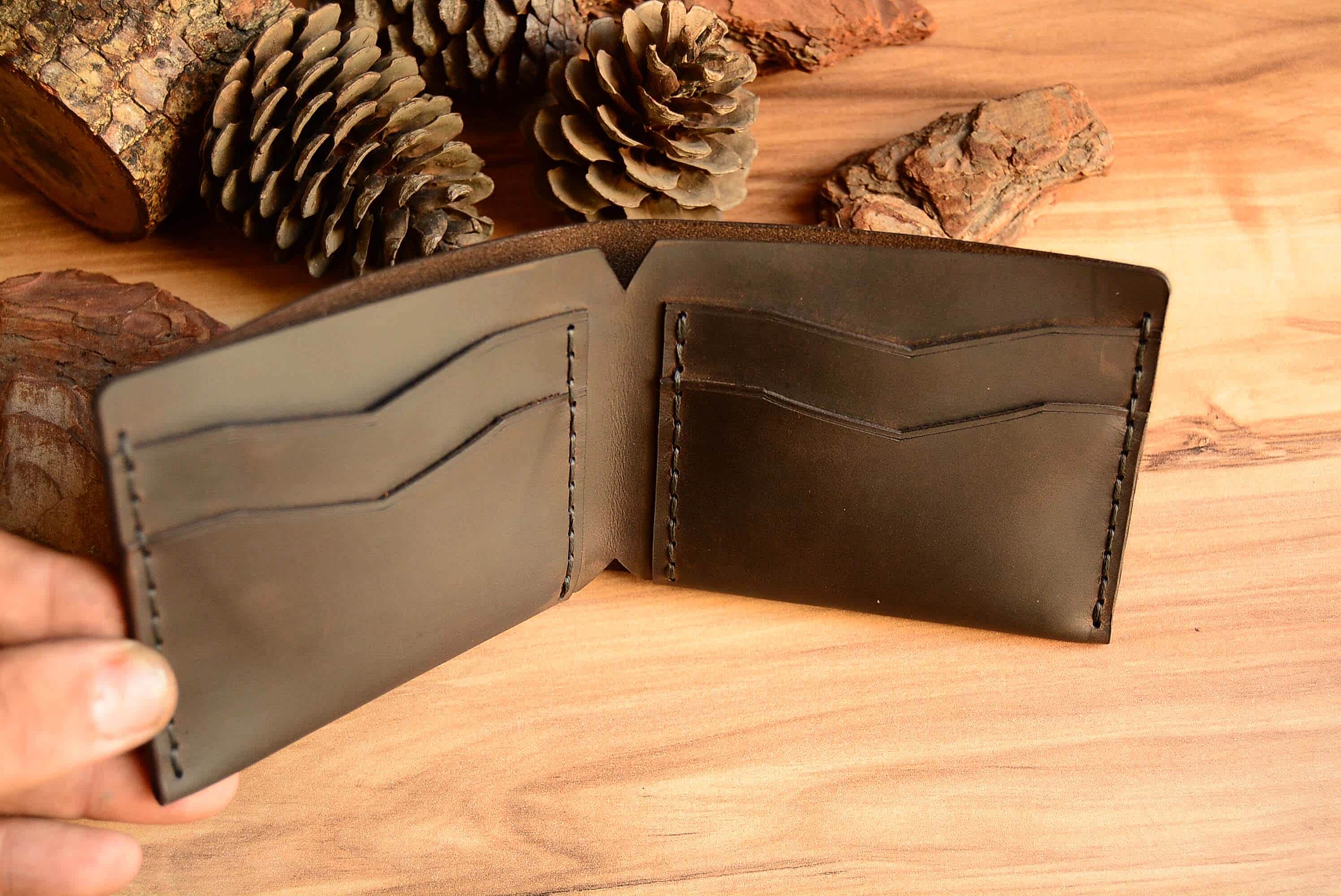 NIKS BIFOLD EL YAPIMI DERİ CÜZDAN