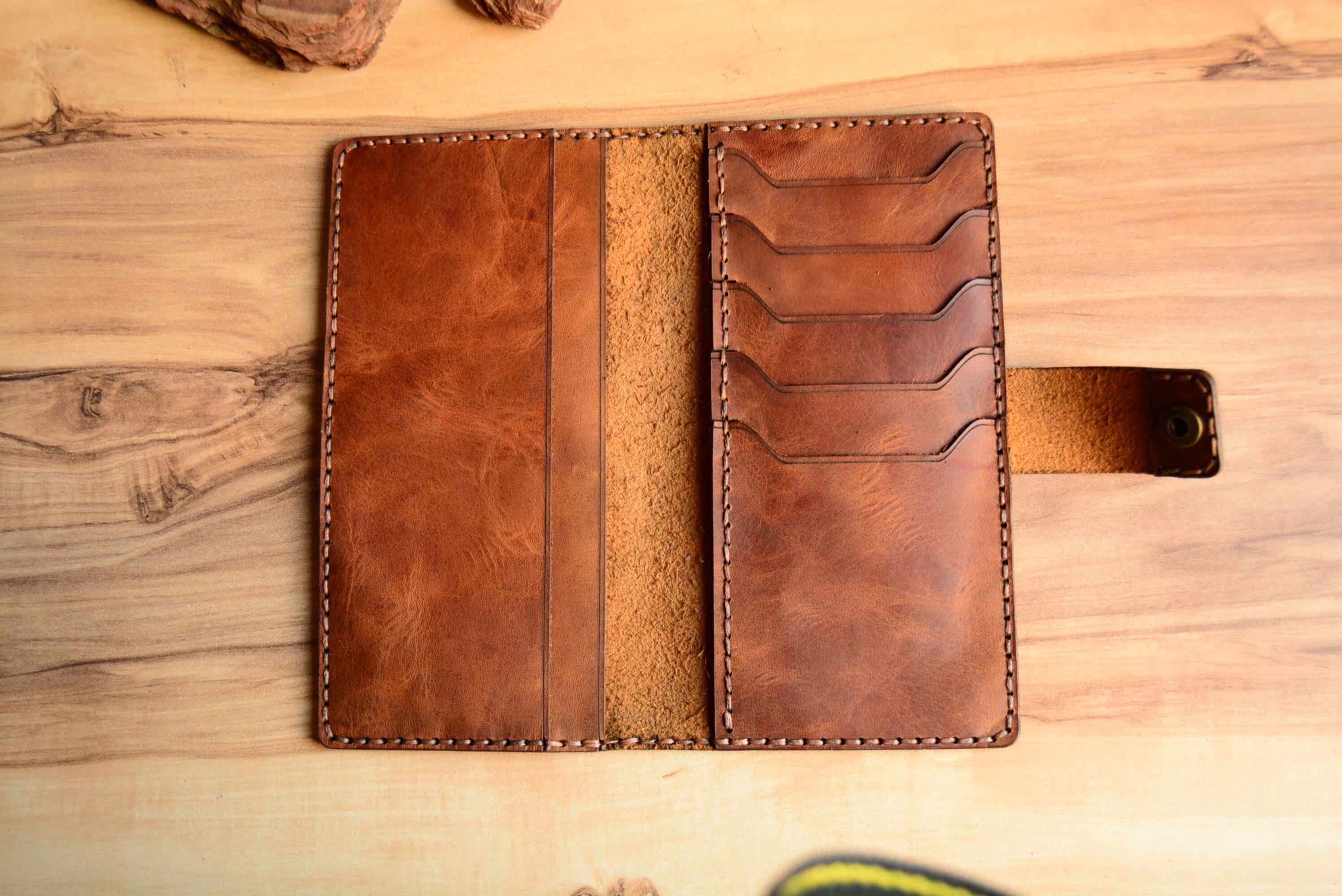 BLUES LONG EL YAPIMI DERİ CÜZDAN