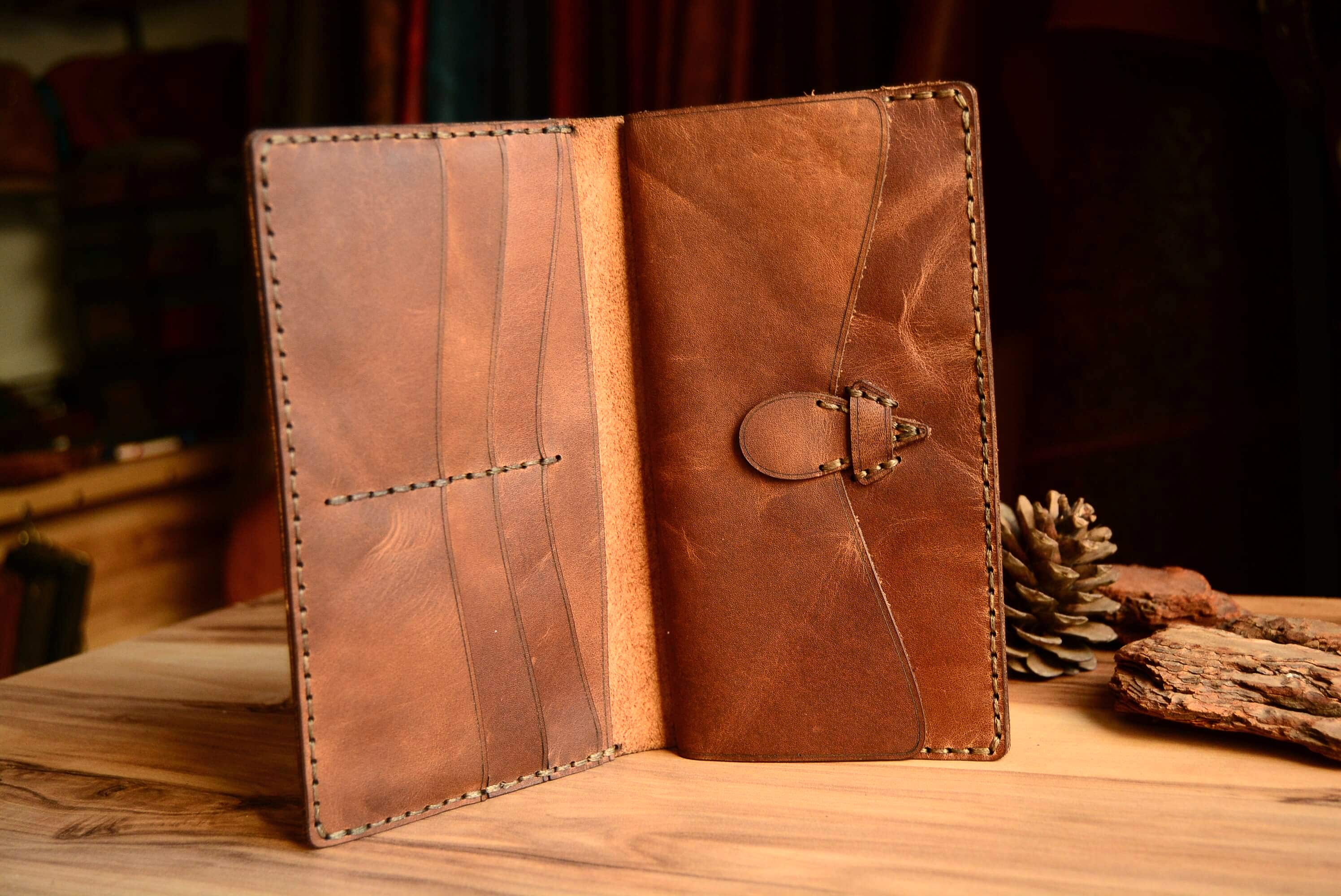 İMERA LONG EL YAPIMI DERİ CÜZDAN