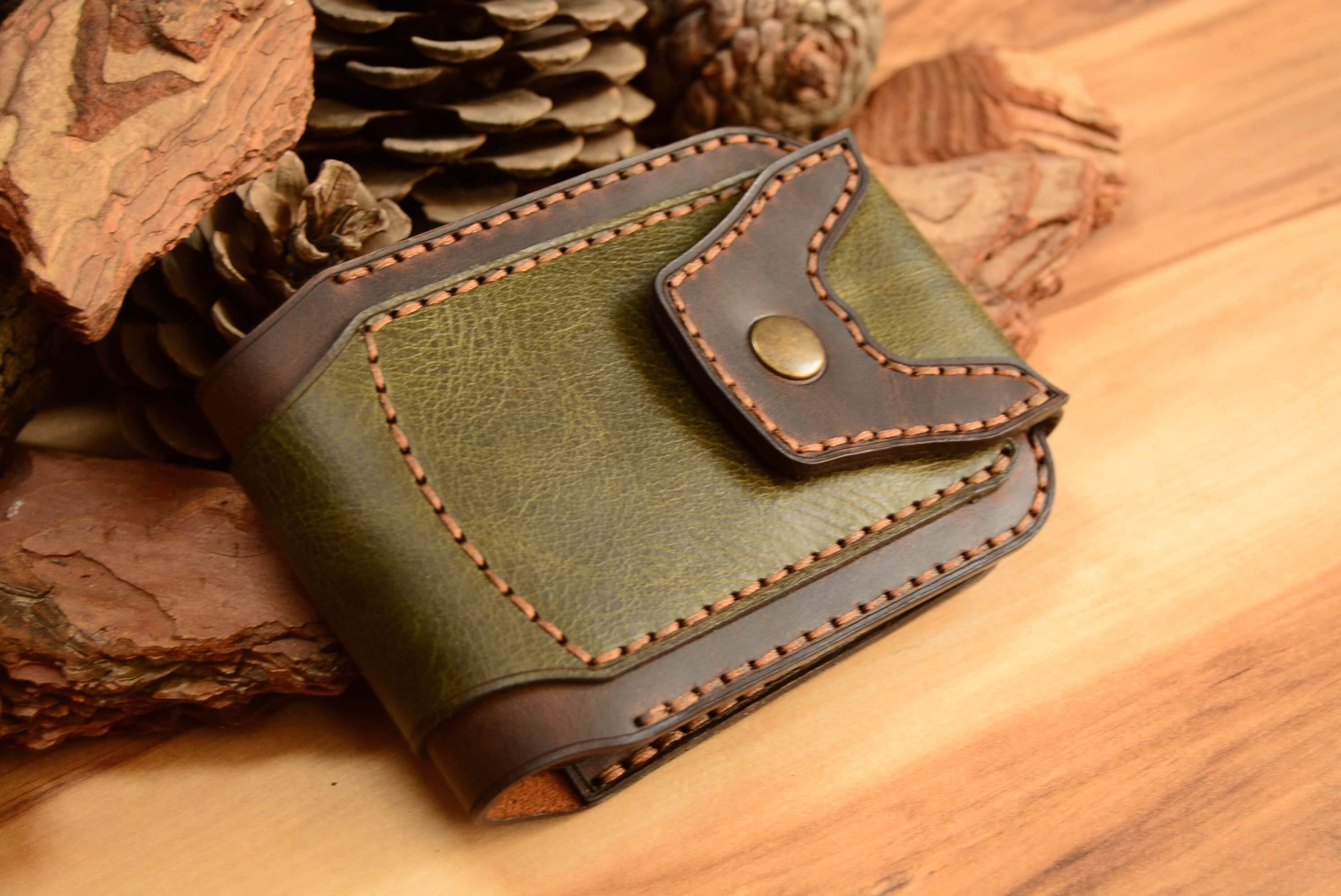 GLADIATOR BIFOLD EL YAPIMI DERİ CÜZDAN