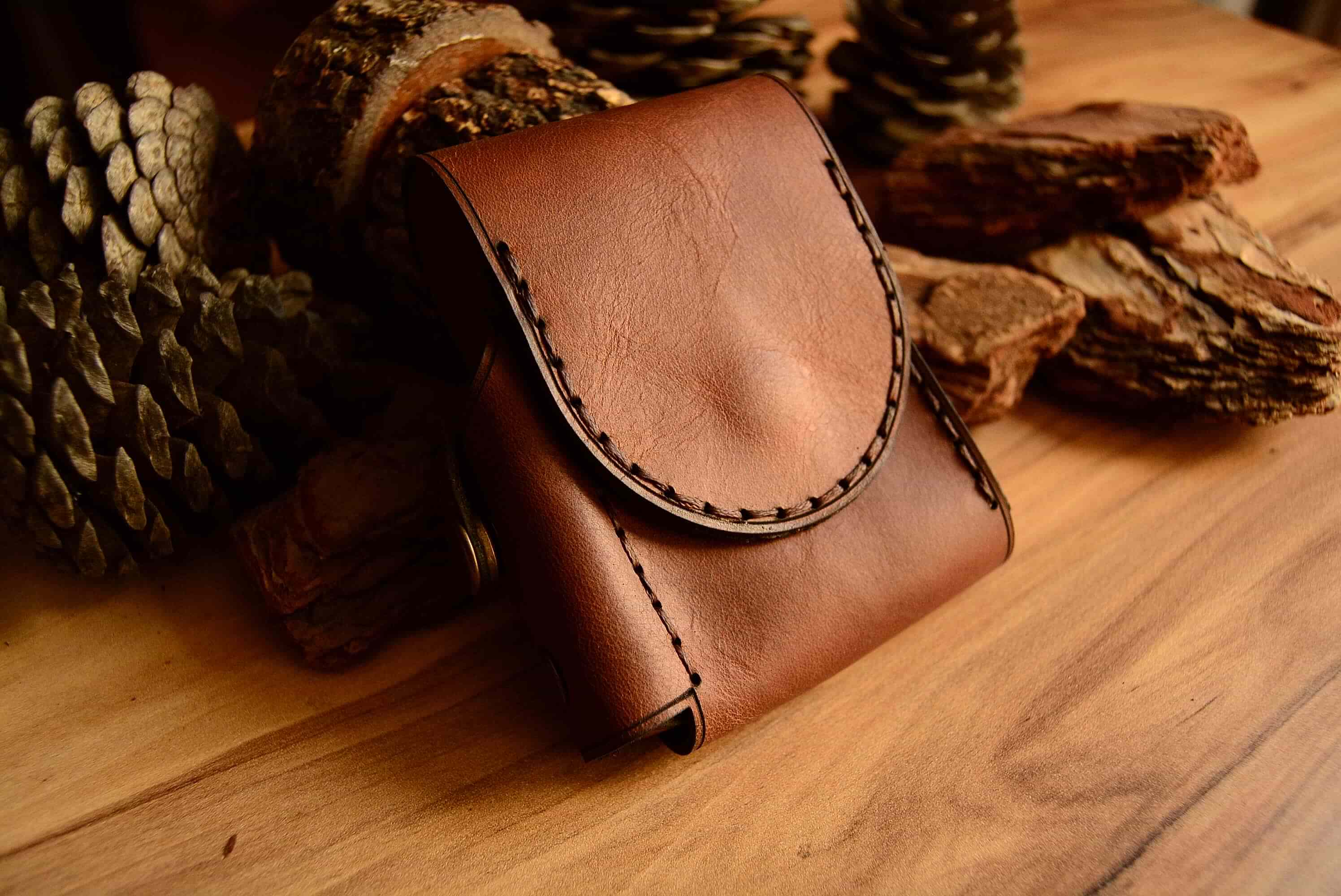 SLENDER SİGARA PAKETİ DERİ KILIFI (ÇAKMAK BÖLMELİ)