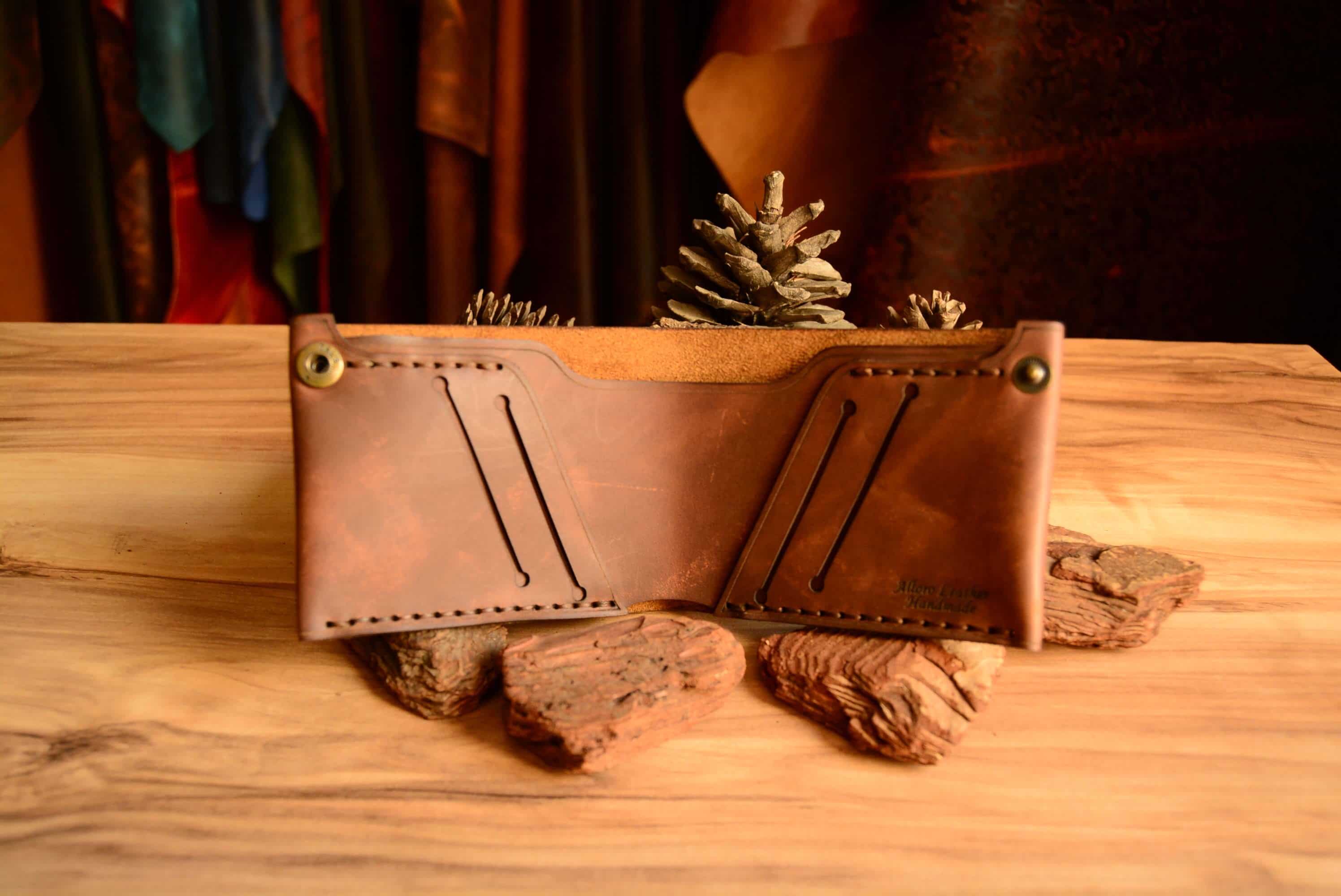 HERMES BIFOLD EL YAPIMI DERİ CÜZDAN